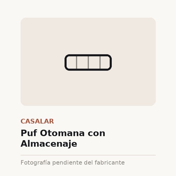 [CAS-0138-XXX-GRI] Puf Otomana con Almacenaje (Gris perla)
