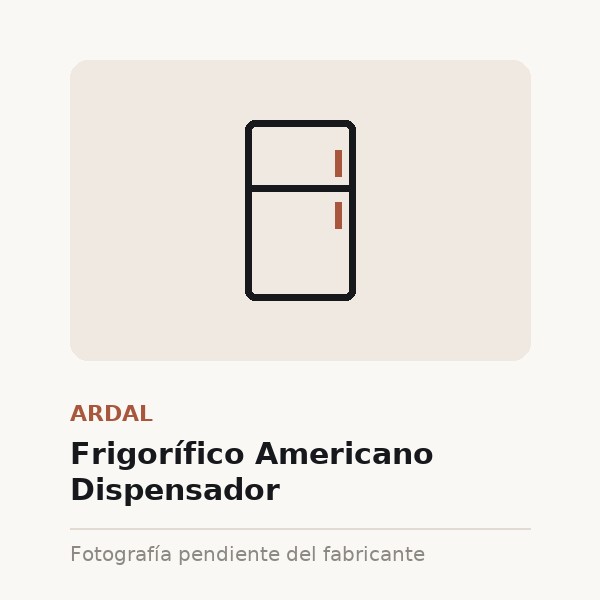 [ARD-0013-XXX-NEG] Frigorífico Americano Dispensador (Negro)