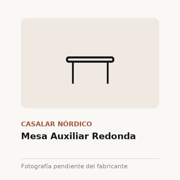 Mesa Auxiliar Redonda