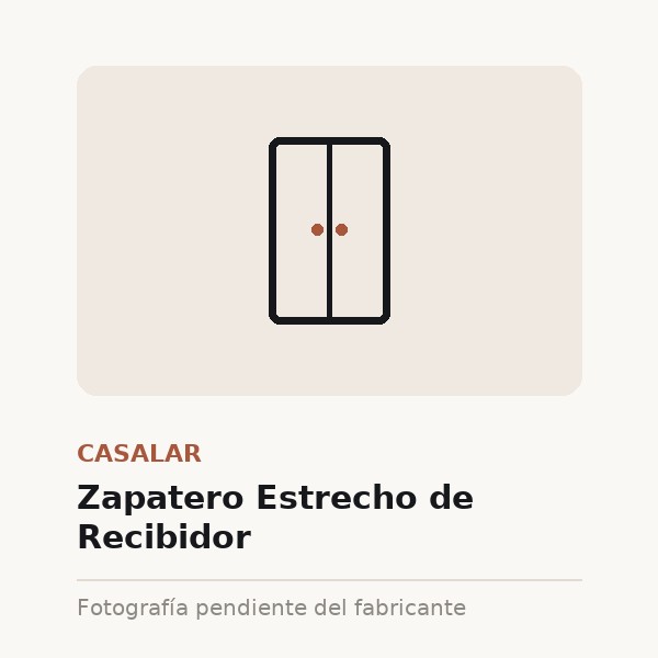 [CAS-0217-XXX-ROB] Zapatero Estrecho de Recibidor (Roble claro)