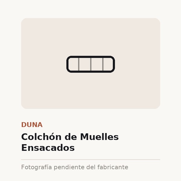 [DUN-0257-90X1-BLA] Colchón de Muelles Ensacados (90x190)