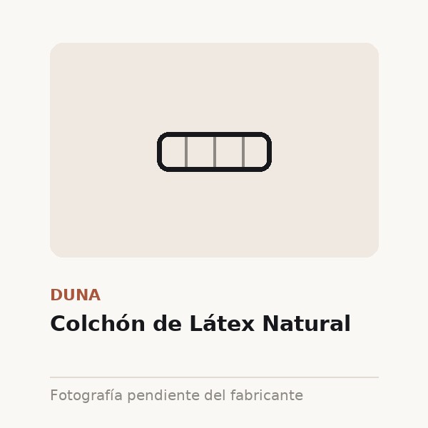 [DUN-0262-90X1-BLA] Colchón de Látex Natural (90x190)