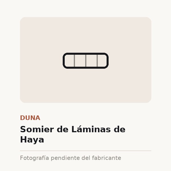 [DUN-0267-90X1-GRI] Somier de Láminas de Haya (90x190)