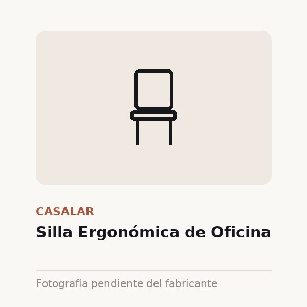 [CAS-0294-XXX-GRI] Silla Ergonómica de Oficina (Gris perla)