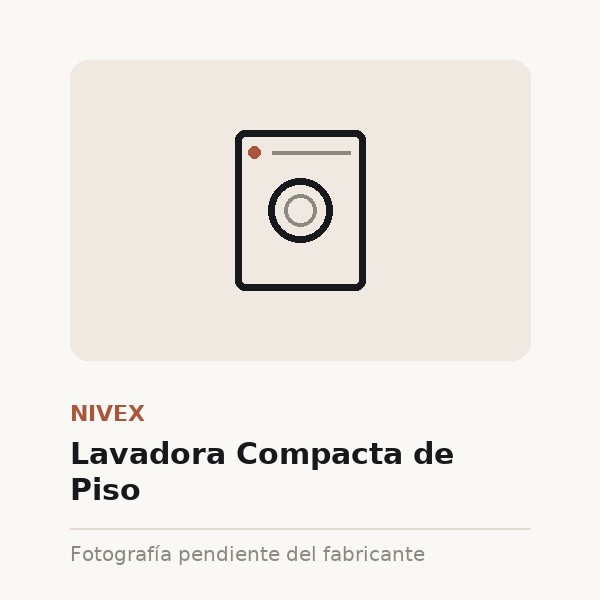 [NIV-0027-8KG-BLA] Lavadora Compacta de Piso (8 kg)