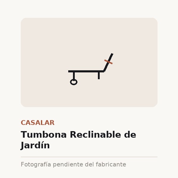 [CAS-0308-XXX-ANT] Tumbona Reclinable de Jardín (Antracita)