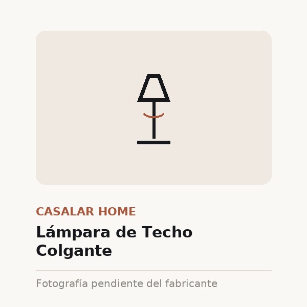 [CAS-0313-XXX-ROB] Lámpara de Techo Colgante (Roble claro)