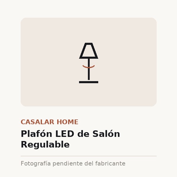 [CAS-0318-XXX-BLA] Plafón LED de Salón Regulable