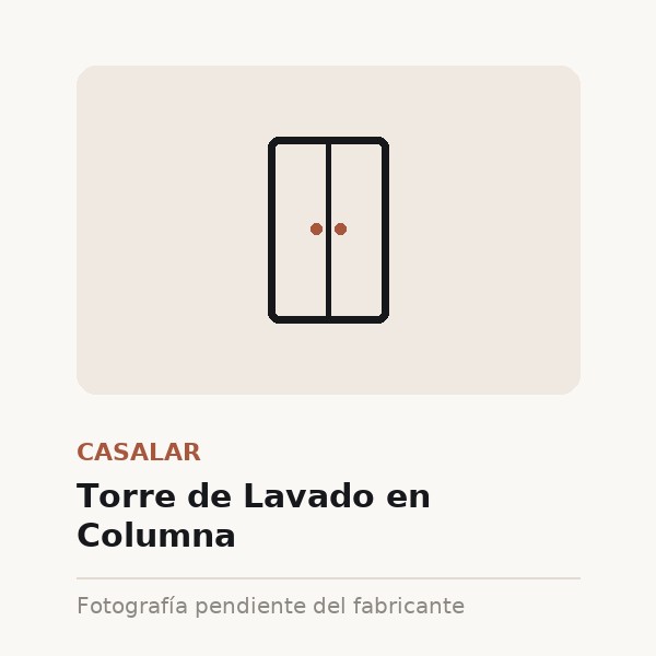 [CAS-0034-XXX-BLA] Torre de Lavado en Columna (Blanco mate)