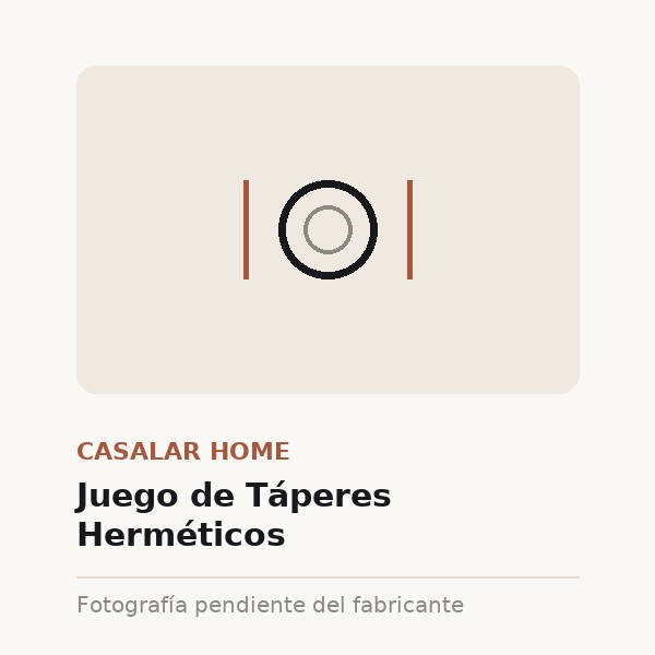 [CAS-0382-XXX-CRI] Juego de Táperes Herméticos