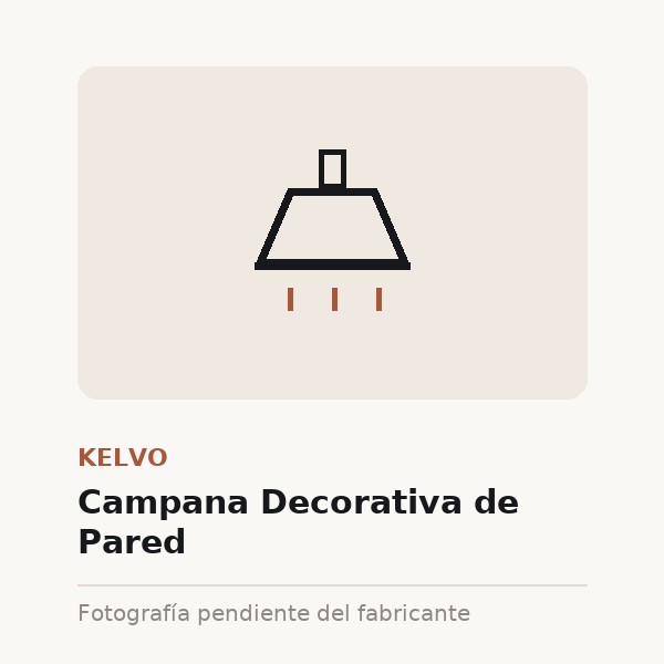 [KEL-0044-60CM-NEG] Campana Decorativa de Pared (Negro, 60 cm)
