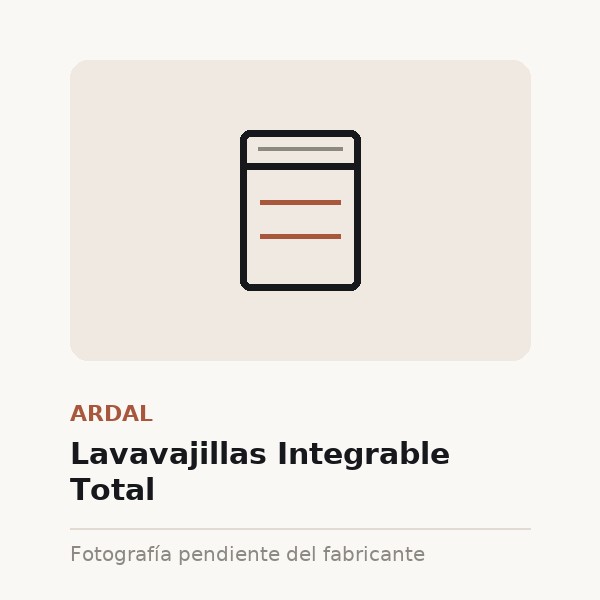 [ARD-0052-XXX-ACE] Lavavajillas Integrable Total