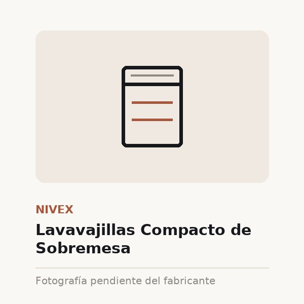 [NIV-0055-XXX-BLA] Lavavajillas Compacto de Sobremesa