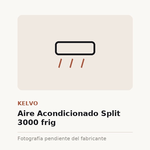 [KEL-0056-XXX-BLA] Aire Acondicionado Split 3000 frig