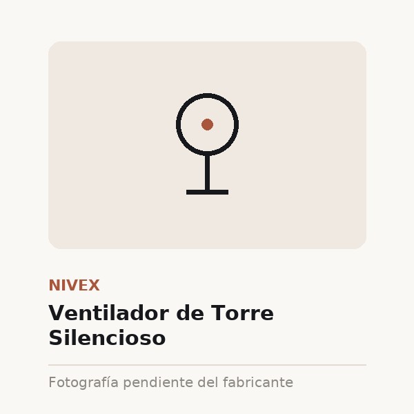 [NIV-0059-XXX-BLA] Ventilador de Torre Silencioso (Blanco mate)