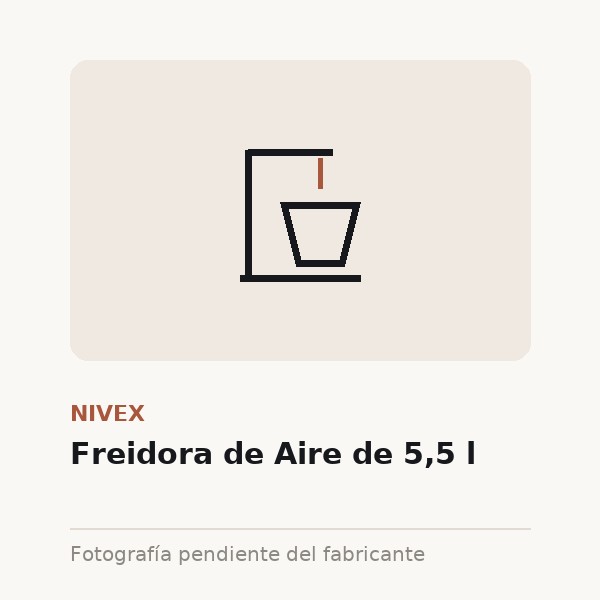 [NIV-0067-XXX-BLA] Freidora de Aire de 5,5 l (Blanco mate)