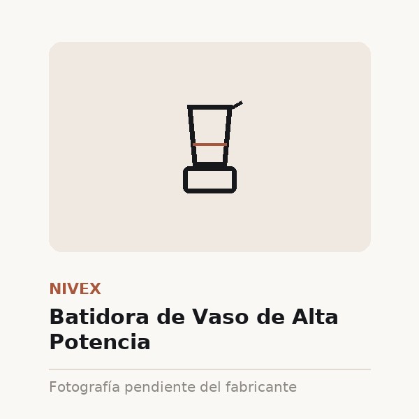 [NIV-0073-XXX-NEG] Batidora de Vaso de Alta Potencia (Negro)