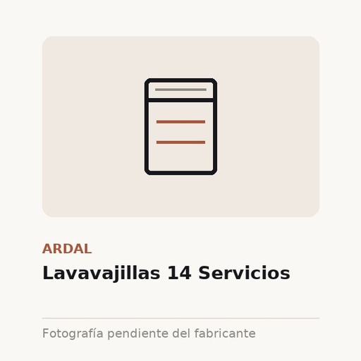 Lavavajillas 14 Servicios