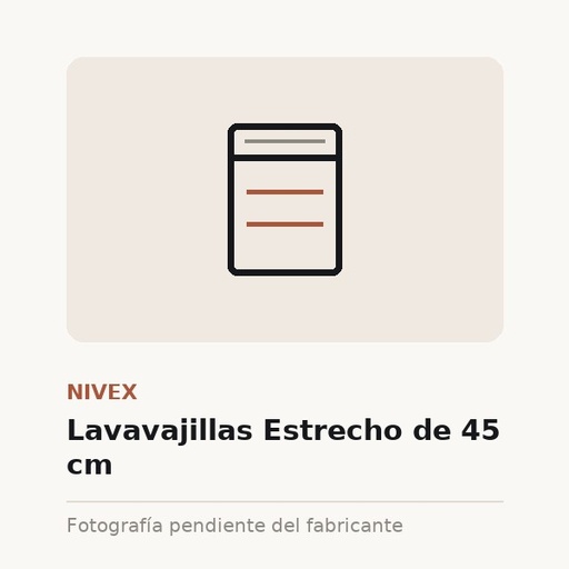 Lavavajillas Estrecho de 45 cm
