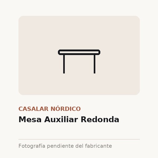 Mesa Auxiliar Redonda