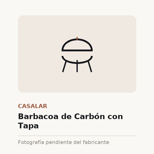 Barbacoa de Carbón con Tapa